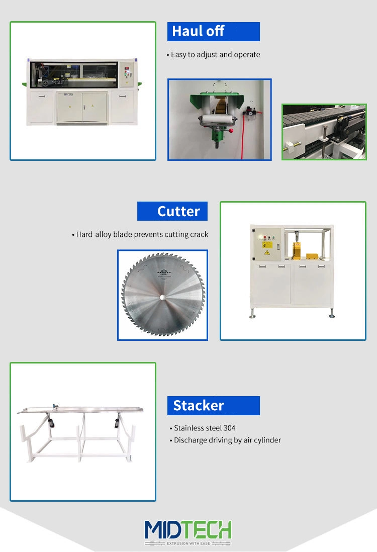 Plastic UPVC/PVC/WPC/PE Ceiling/Wall Panel/Fence/Window Door Board/Floor Tile /Decking/Roller Shutter/Corner Bead/ Profile Making Extrusion Extruder Machine