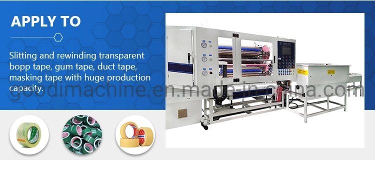 Fully Automatic Masking Tape Slitting Rewinding Machine Adhesive Tape Production Line